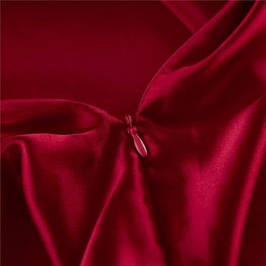 Red Silk Pillow Cases for Hair and Skin Made in USA, 100% Mulberry Silk - Image 3