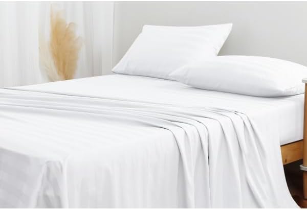 Flat Sheet Only 2 Pack, Calking Size 400 Thread Count 100% Egyptian Cotton Flat - Image 7