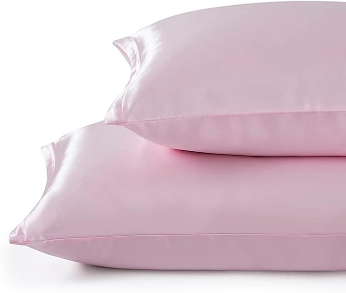 Satin Pillowcases with Zipper （20x26）, Standard Size Pillowcases Set of 2 - Image 2
