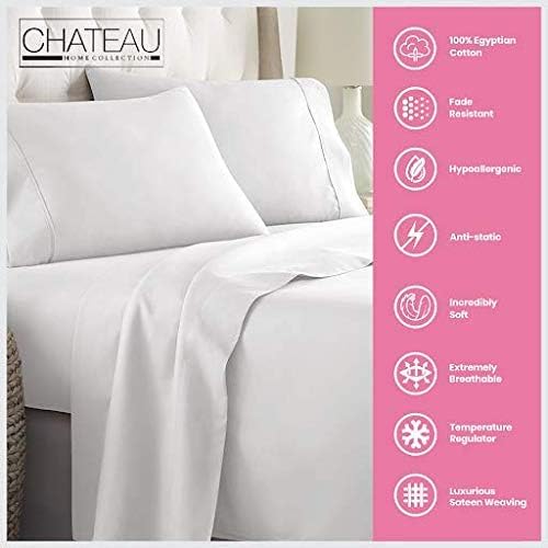 100% Egyptian Cotton Sheets California King Size, 800TC Breathable Bed Sheet Set - Image 4