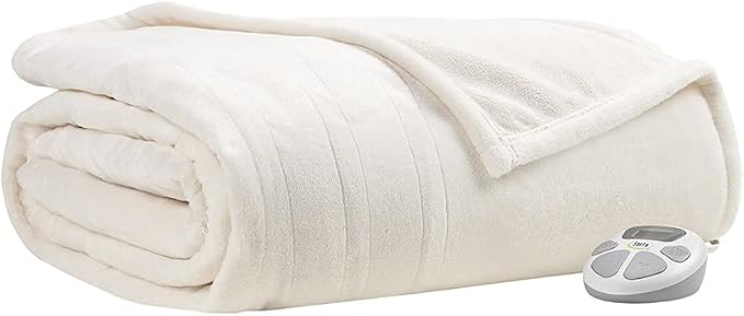 Serta Luxuriously Soft Plush Electric Blanket Fast Heating Cozy Cover, Safety - Image 6