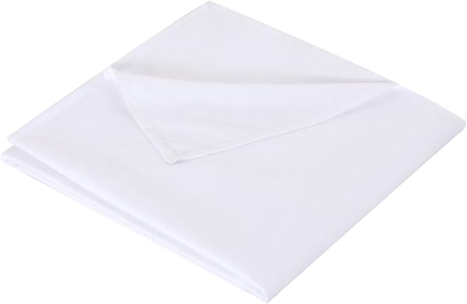 Twin Flat Sheet Only，66x96Inch White by Hotella