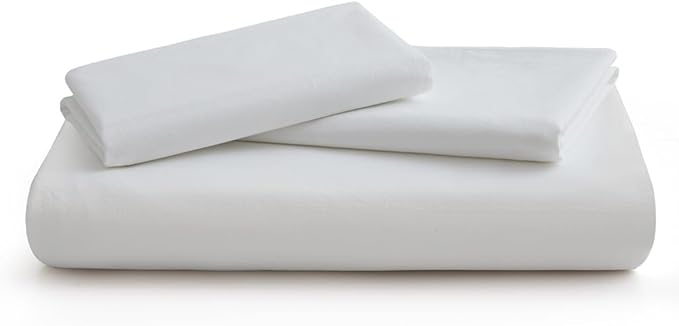 White Duvet Cover Full Size, 100% Washed Cotton Linen Like Bedding Set - Image 7