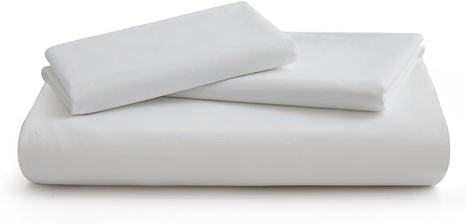 LOVQUE 100% Washed Cotton Duvet Cover King Size, Linen-Like Textured White - Image 7