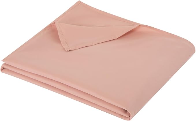King Flat Sheet Only， 108x102Inch Lotus Pink by Hotella