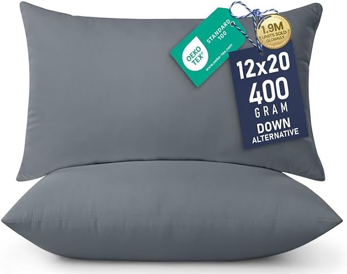 Utopia Bedding 12x20 Pillow Inserts, Sofa & Couch – Soft, Supportive & Fluffy by UTOPIABEDDING