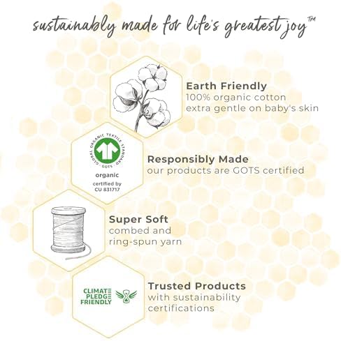 Burt's Bees Baby Essential Organic Cotton Fitted Crib Sheet, Breathable - Image 6