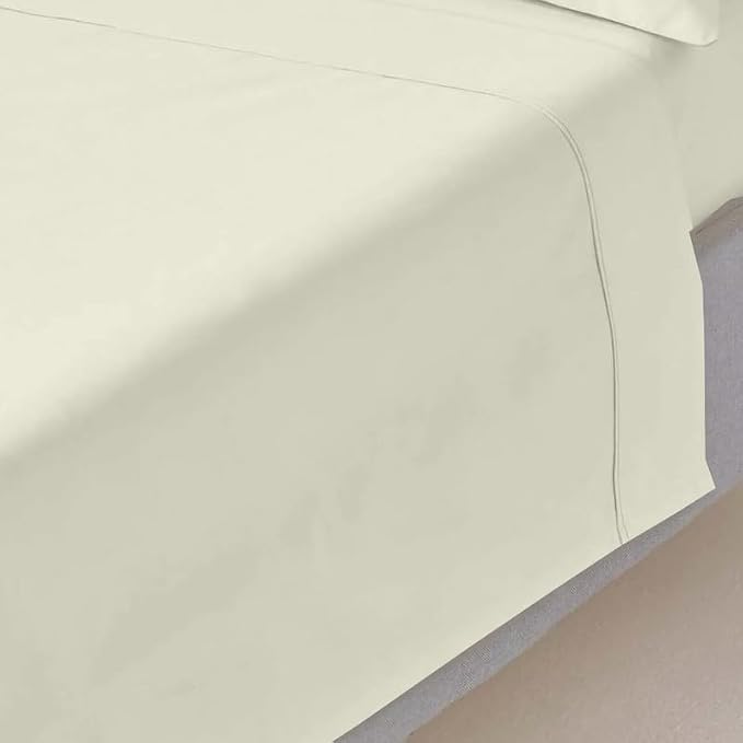 Mattress-Homes Twin Size 100% Egyptian Cotton Top Sheet 1Pcs, Cool & Breathable by MattressHomes
