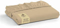 Linen Home 100% Cotton Percale Weave Fitted Sheet, King Size, Light Taupe by LINENHOME