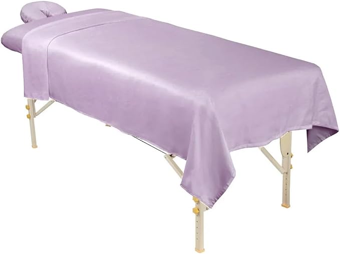 ForPro Premium Microfiber 3-Piece Massage Sheet Set, English Rose, Ultra-Light - Image 2