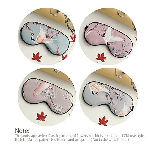 4-Pack Silk Satin Eye Mask Classic Painting Arts Sleep Mask Blindfold - Image 3