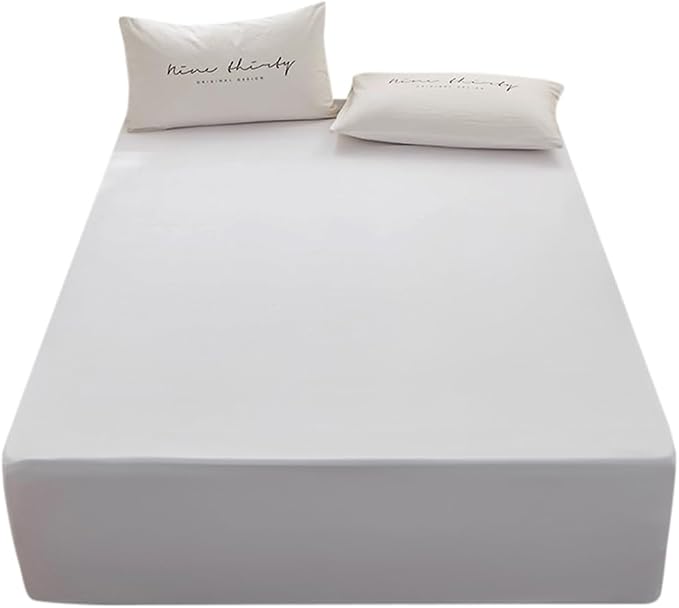Bedding Queen Size Fitted Sheet Only- Bottom Matress Fitted Sheet-Fits 15inches by rushrushlulu