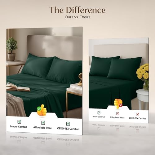 Utopia Bedding King Size Sheet Set – 4 Piece Bed Sheets, Soft and Breathable - Image 6