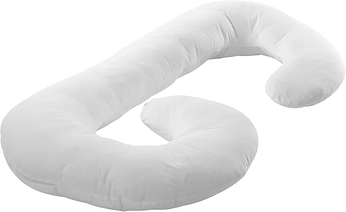 Momcozy Pregnancy Pillows for Side Sleeping, J Shaped Maternity Body Pillow for - Image 4