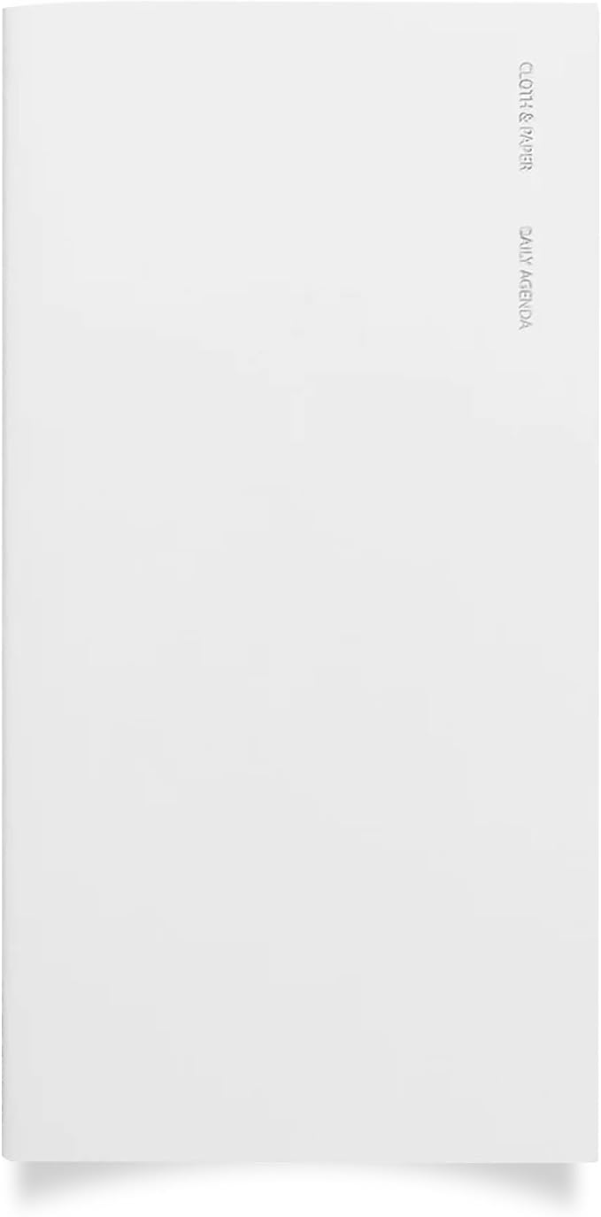 Cloth & Paper Travel Notebook | Daily Planner Agenda – Aspen | A5 Slim Planner by ClothandPaper