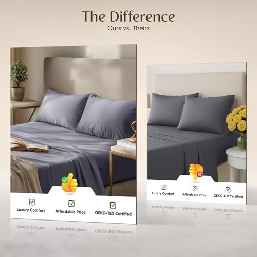 Utopia Bedding California King Size Sheet Set – 4 Piece Bed Sheets, Soft and - Image 6
