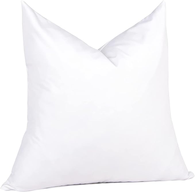 puredown® 28 x 28 Feather Down Throw Pillow Insert, 1 Pack Euro Pillow by Puredown