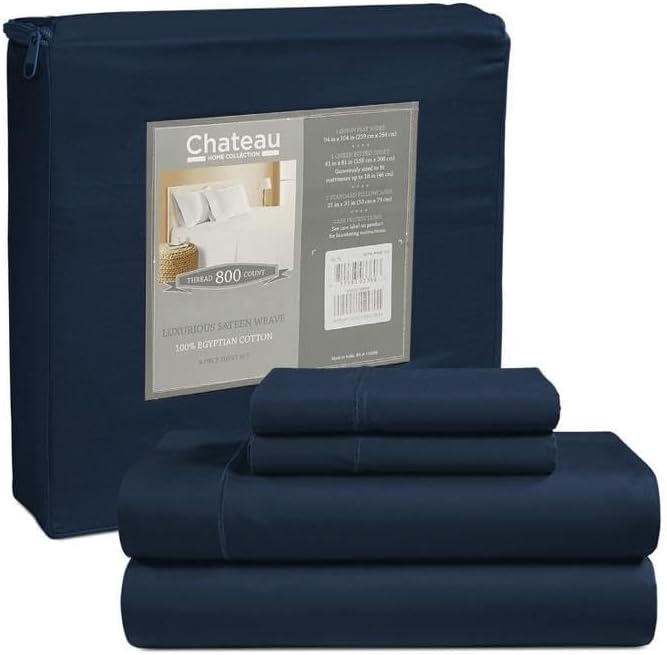 100% Egyptian Cotton Sheets For California King Size Bed, 800TC Sateen Weave - Image 2