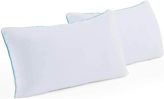 Linenspa Two Pack Shredded Gel Memory Foam Pillow, King Size – Cooling Bed by Linenspa