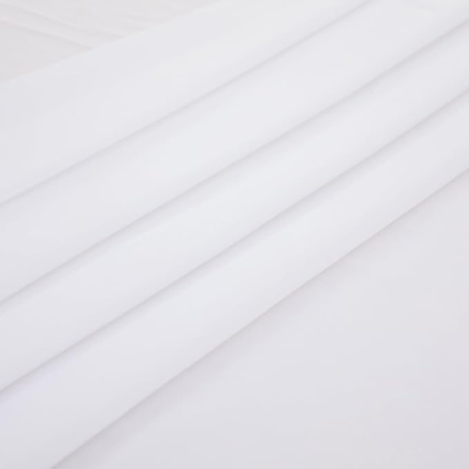 Twin Flat Sheet Only，66x96Inch White - Image 4