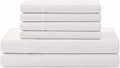 Linen Home 100% Cotton Percale Sheet Set, Queen Size, Deep Pocket, 6 Pieces Set by LINENHOME