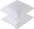 Feather Proof Pillow Protectors 22x22 Pack of 2 Waterproof Soft Bamboo Viscose by Kingnex