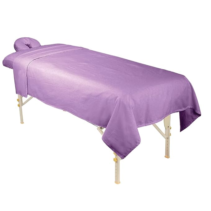 ForPro Premium Flannel 3-Piece Massage Sheet Set, - Image 3