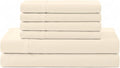 Linen Home 100% Cotton Percale Sheet Set, King Size, Deep Pocket, 6 Pieces Set by LINENHOME