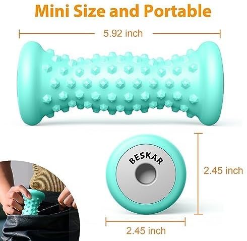 BESKAR Foot Massage Roller for Plantar Fasciitis Relief, Portable Deep Tissue - Image 5