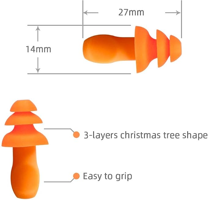 Quality Reusable Earplugs 100 Pair - Image 7