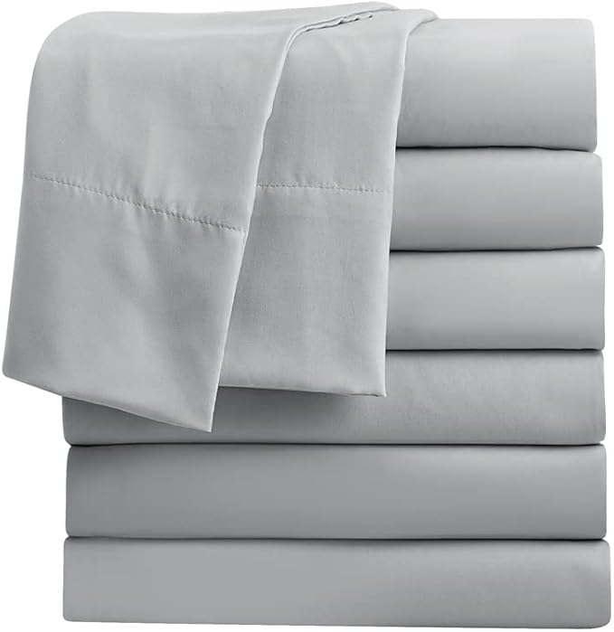 FreshCulture Queen Flat Sheets Only, Soft Microfiber Bedding Sheets by FreshCulture