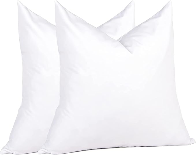 puredown® Euro Pillow Inserts 24 x 24, Feather Down Pillow Stuffer, and Cushion by Puredown