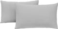 Jersey Knit Pillow Cases Standard/Queen Set of 2 by NYHOME