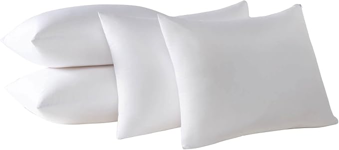 4 Pack Cooling Bamboo Viscose Feather Proof Pillow Protectors by Kingnex