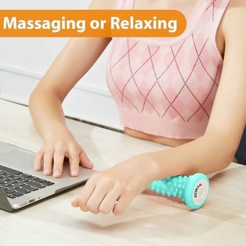 BESKAR Foot Massage Roller for Plantar Fasciitis Relief, Portable Deep Tissue - Image 4