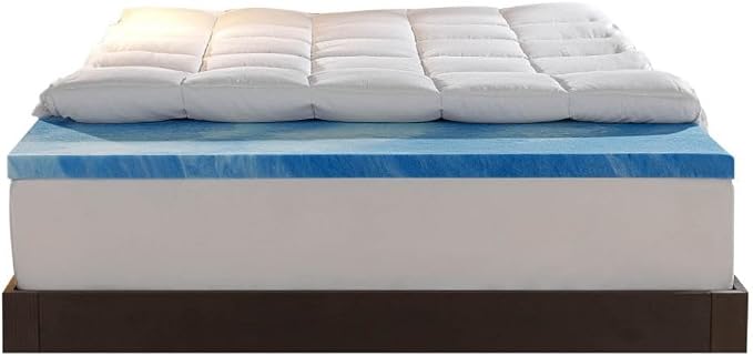 Sleep Innovations Dual Layer 4 Inch Memory Foam Mattress Topper, California by SleepInnovations