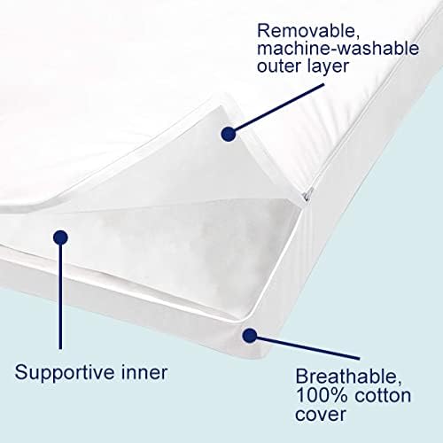 ACCURATEX Pillows Standard Size Set of 2, Hybrid Shredded Memory Foam Pillow - Image 5