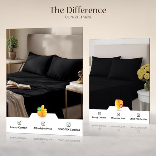 Utopia Bedding Queen Size Sheet Set – 4 Piece Bed Sheets, Soft and Breathable - Image 6