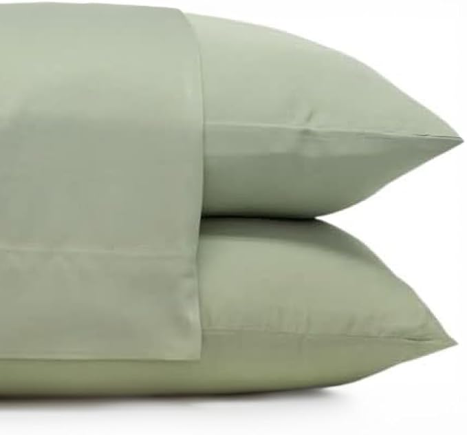 Cariloha Classic 2-Piece Twill Pillowcase Set | Sage | Standard | Viscose by Cariloha
