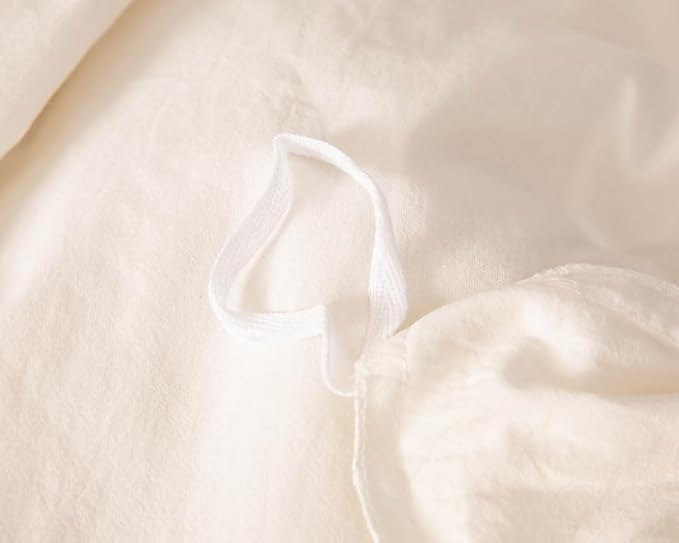 100% Washed Cotton Duvet Cover Bedding Set, Comfortable and Unique Style - Image 5