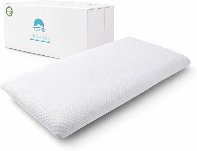 DLIGHT BD Slim 2.7" Stomach Sleeping Memory Foam Pillow-Thin, Soft Yet by DLIGHT+BD