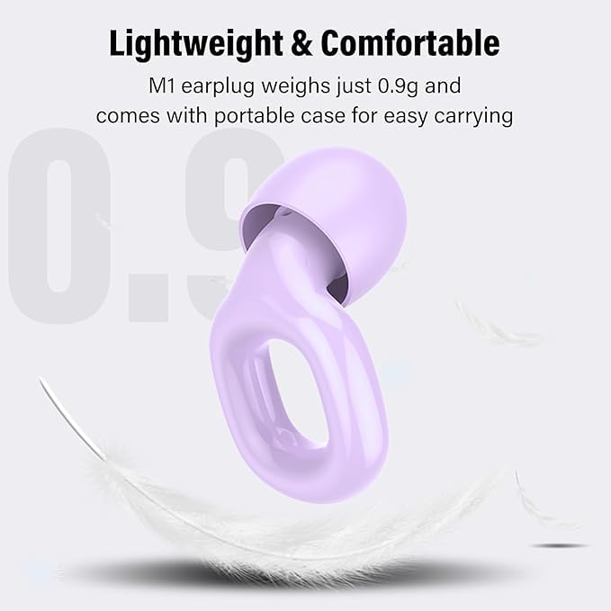 Ear Plugs for Sleeping 35dB Noise Cancelling Silicone Earplugs Single and - Image 3