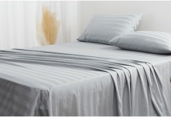 Flat Sheet Only 2 Pack, Cal King Size 400 Thread Count 100% Egyptian Cotton - Image 3