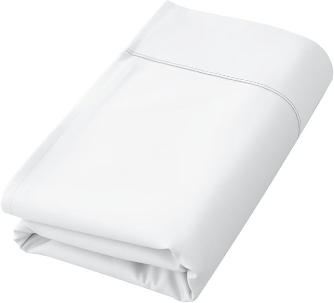 Cotton Flat Sheets Only, 600 TC 100% Cotton Flat Sheet Top Sheet Only, TwinXL by ShunjieHome
