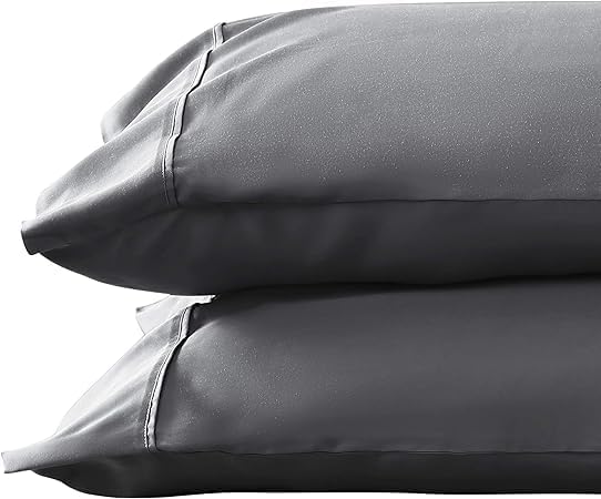 1000 TC Dark Gray Standard Pillowcases Set of 4 100% Egyptian Cotton Pillow by GoodSleepBedding