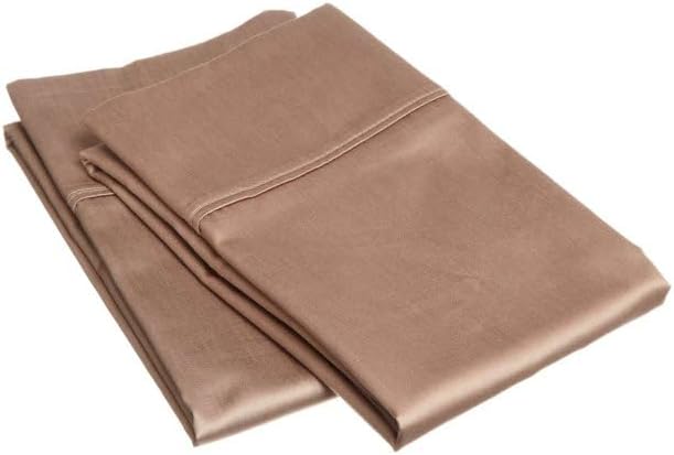 1000 TC Taupe Standard Pillowcases Set of 2 100% Egyptian Cotton Pillow Cases by GoodSleepBedding