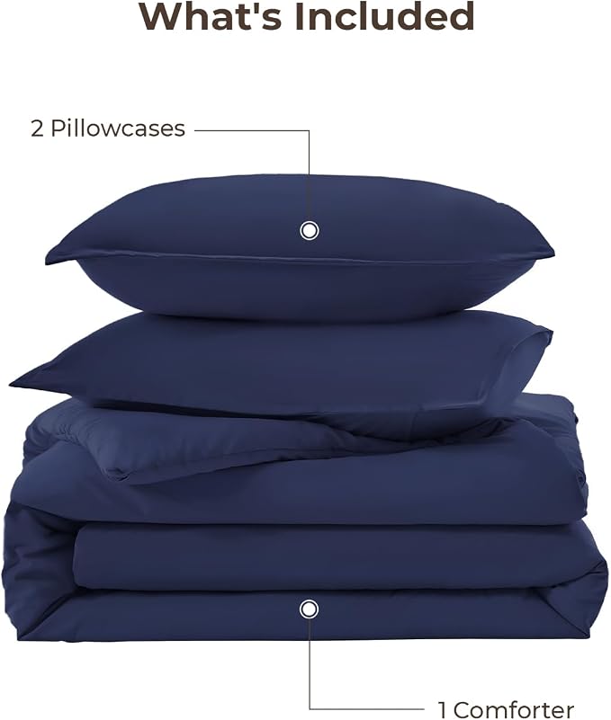 Litanika Twin XL Comforter Set Indigo, 2 Pieces Extra Long Dorm Bedding Sets - Image 7