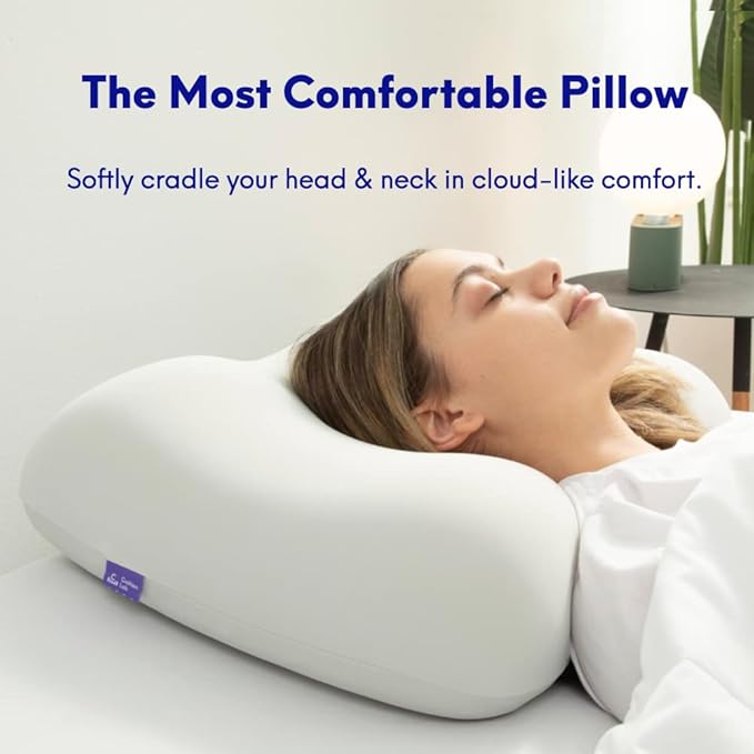 C CUSHION LAB Deep Sleep Pillow, Patented Ergonomic Contour Design - Image 2