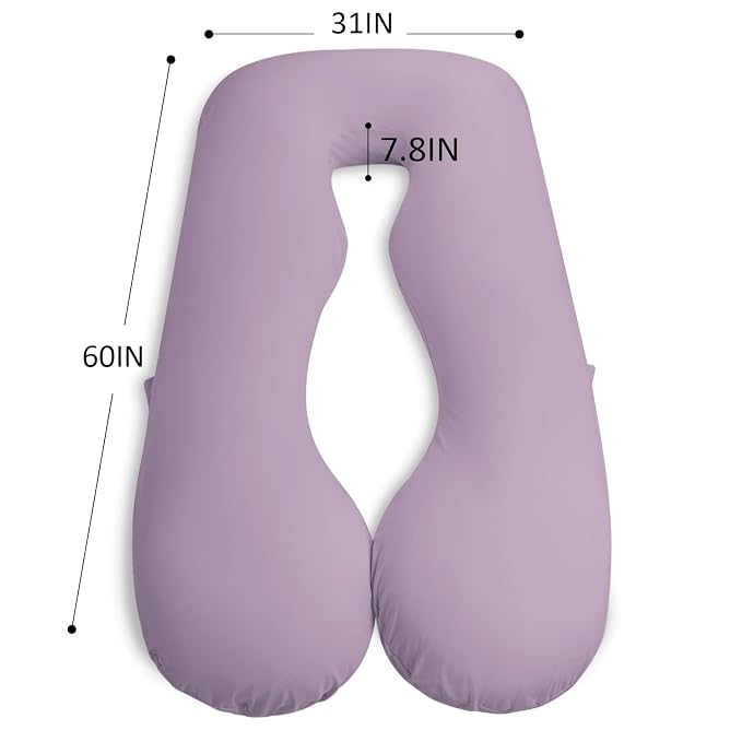 Meiz U Shaped Sleeping, Cooling 60‘’ Maternity Pillow - Image 2