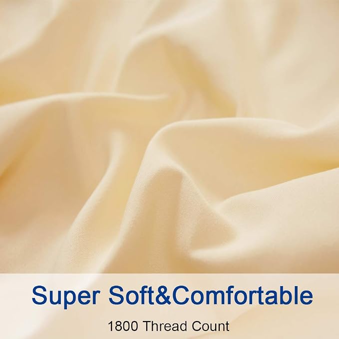 SONORO KATE Bed Sheet Set Super Soft Microfiber 1800 Thread Count Luxury - Image 5